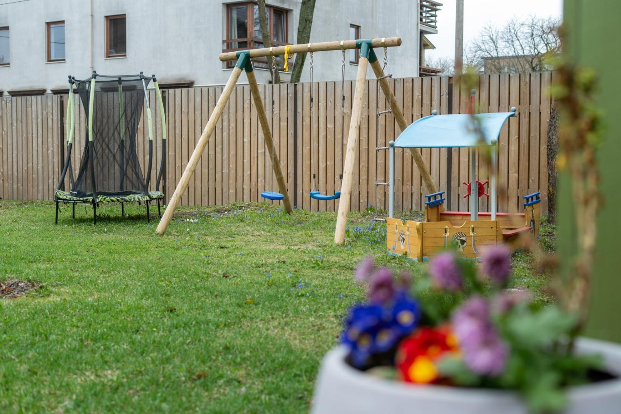Garden Next To Telliskivi & Old Town Tallinn